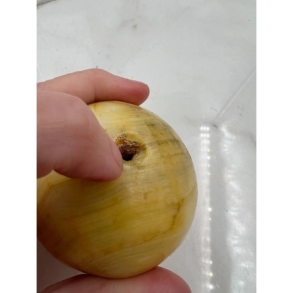 Vintage Mexican Onyx Stone Fruit Set of 5 Pomegranate Pineapple Pear Hand Carved